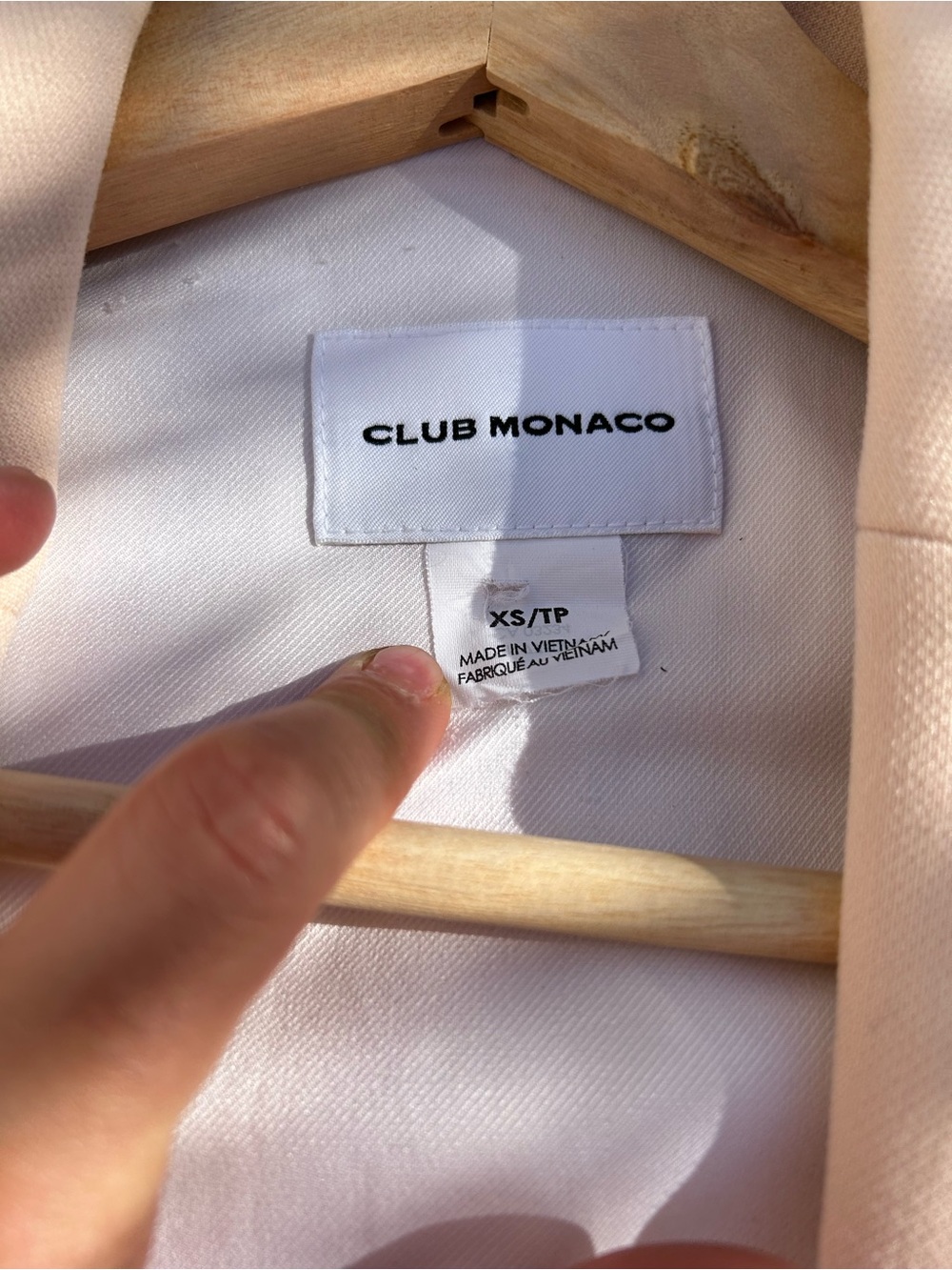 Club Monaco Soft Blush Pink Blazer vest XS